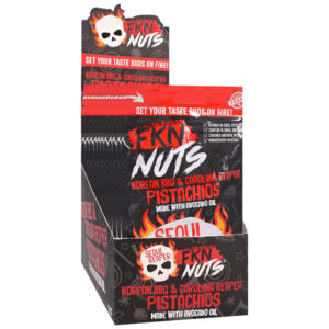 Fkn Nuts Korean BBQ & Carolina Reaper Pistachios 3 oz. 10pk Display