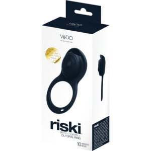 Riski Rechargeable Clitoral Vibe For Couples Black
