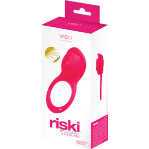 Riski Rechargeable Clitoral Vibe For Couples Pink